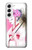S2579 着物 Japanese Traditional Geisha Kimono Samsung Galaxy S22 バックケース、フリップケース・カバー