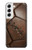 S2661 ヴィンテージレザーサッカーグラフィックプリント Vintage Soccer Football Graphic Samsung Galaxy S22 バックケース、フリップケース・カバー