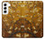 S2663 黄開花アーモンドの木 フィンセント・ファン・ゴッホ Yellow Blossoming Almond Tree Van Gogh Samsung Galaxy S22 バックケース、フリップケース・カバー