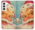 S2840 クリスマスヴィンテージサンタ Christmas Vintage Santa Samsung Galaxy S22 バックケース、フリップケース・カバー
