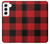 S2931 レッドバッファローチェック柄 Red Buffalo Check Pattern Samsung Galaxy S22 バックケース、フリップケース・カバー