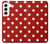 S2951 赤の水玉 Red Polka Dots Samsung Galaxy S22 バックケース、フリップケース・カバー