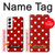 S2951 赤の水玉 Red Polka Dots Samsung Galaxy S22 バックケース、フリップケース・カバー