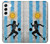 S2977 アルゼンチンサッカー Argentina Football Soccer Flag Samsung Galaxy S22 バックケース、フリップケース・カバー