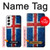 S3000 アイスランドサッカー Iceland Football Soccer Flag Samsung Galaxy S22 バックケース、フリップケース・カバー