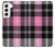 S3091 ピンクの模様のパターン Pink Plaid Pattern Samsung Galaxy S22 バックケース、フリップケース・カバー