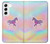 S3203 レインボーユニコーン Rainbow Unicorn Samsung Galaxy S22 バックケース、フリップケース・カバー