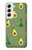 S3285 アボカドパターン Avocado Fruit Pattern Samsung Galaxy S22 バックケース、フリップケース・カバー