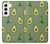 S3285 アボカドパターン Avocado Fruit Pattern Samsung Galaxy S22 バックケース、フリップケース・カバー