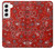 S3354 赤バンダナ Red Classic Bandana Samsung Galaxy S22 バックケース、フリップケース・カバー