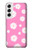 S3500 ピンクの花柄 Pink Floral Pattern Samsung Galaxy S22 バックケース、フリップケース・カバー