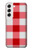 S3535 レッドギンガム Red Gingham Samsung Galaxy S22 バックケース、フリップケース・カバー