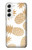 S3718 シームレスパイナップル Seamless Pineapple Samsung Galaxy S22 バックケース、フリップケース・カバー