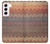 S3752 ジグザグ生地パターングラフィックプリント Zigzag Fabric Pattern Graphic Printed Samsung Galaxy S22 バックケース、フリップケース・カバー