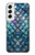 S3809 人魚の鱗 Mermaid Fish Scale Samsung Galaxy S22 バックケース、フリップケース・カバー