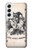 S3818 ヴィンテージトランプ Vintage Playing Card Samsung Galaxy S22 バックケース、フリップケース・カバー
