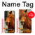 S1595 美しいブラウン馬 Beautiful Brown Horse Samsung Galaxy S22 Plus バックケース、フリップケース・カバー