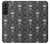 S2371 スカルヴィンテージモノクロのパターン Skull Vintage Monochrome Pattern Samsung Galaxy S22 Plus バックケース、フリップケース・カバー