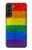 S2683 レインボーフラッグ プライド旗 Rainbow LGBT Pride Flag Samsung Galaxy S22 Plus バックケース、フリップケース・カバー