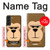 S2721 可愛い気難しい猿の漫画 Cute Grumpy Monkey Cartoon Samsung Galaxy S22 Plus バックケース、フリップケース・カバー