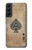 S2928 ヴィンテージスペードのエースカード Vintage Spades Ace Card Samsung Galaxy S22 Plus バックケース、フリップケース・カバー