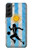 S2977 アルゼンチンサッカー Argentina Football Soccer Flag Samsung Galaxy S22 Plus バックケース、フリップケース・カバー