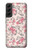 S3095 ヴィンテージ・バラ Vintage Rose Pattern Samsung Galaxy S22 Plus バックケース、フリップケース・カバー
