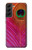 S3201 ピンクピーコックフェザー Pink Peacock Feather Samsung Galaxy S22 Plus バックケース、フリップケース・カバー