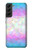 S3747 トランスフラッグポリゴン Trans Flag Polygon Samsung Galaxy S22 Plus バックケース、フリップケース・カバー