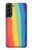 S3799 かわいい縦水彩レインボー Cute Vertical Watercolor Rainbow Samsung Galaxy S22 Plus バックケース、フリップケース・カバー
