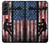 S3803 電気技師ラインマンアメリカ国旗 Electrician Lineman American Flag Samsung Galaxy S22 Plus バックケース、フリップケース・カバー