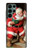 S1417 サンタクロースメリークリスマス Santa Claus Merry Xmas Samsung Galaxy S22 Ultra バックケース、フリップケース・カバー