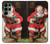 S1417 サンタクロースメリークリスマス Santa Claus Merry Xmas Samsung Galaxy S22 Ultra バックケース、フリップケース・カバー
