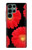 S2478 赤デイジーの花 Red Daisy flower Samsung Galaxy S22 Ultra バックケース、フリップケース・カバー