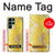 S2713 黄蛇の皮膚 グラフィックプリント Yellow Snake Skin Graphic Printed Samsung Galaxy S22 Ultra バックケース、フリップケース・カバー