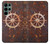 S2766 船 ホイール 錆 Ship Wheel Rusty Texture Samsung Galaxy S22 Ultra バックケース、フリップケース・カバー