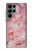 S2843 ピンクマーブル Pink Marble Texture Samsung Galaxy S22 Ultra バックケース、フリップケース・カバー