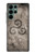 S2892 三脚巴シンボル Triskele Symbol Stone Texture Samsung Galaxy S22 Ultra バックケース、フリップケース・カバー
