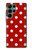 S2951 赤の水玉 Red Polka Dots Samsung Galaxy S22 Ultra バックケース、フリップケース・カバー