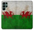 S2976 ウェールズサッカー Wales Football Soccer Red Dragon Flag Samsung Galaxy S22 Ultra バックケース、フリップケース・カバー