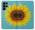 S3039 ひまわり Vintage Sunflower Blue Samsung Galaxy S22 Ultra バックケース、フリップケース・カバー