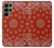 S3355 赤バンダナパターン Bandana Red Pattern Samsung Galaxy S22 Ultra バックケース、フリップケース・カバー