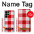 S3535 レッドギンガム Red Gingham Samsung Galaxy S22 Ultra バックケース、フリップケース・カバー