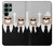 S3557 黒いスーツのクマ Bear in Black Suit Samsung Galaxy S22 Ultra バックケース、フリップケース・カバー