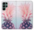 S3711 ピンクパイナップル Pink Pineapple Samsung Galaxy S22 Ultra バックケース、フリップケース・カバー