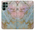 S3717 ローズゴールドブルーパステル大理石グラフィックプリント Rose Gold Blue Pastel Marble Graphic Printed Samsung Galaxy S22 Ultra バックケース、フリップケース・カバー