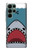 S3825 漫画のサメの海のダイビング Cartoon Shark Sea Diving Samsung Galaxy S22 Ultra バックケース、フリップケース・カバー