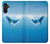 S0843 シロナガスクジラ Blue Whale Samsung Galaxy A13 5G バックケース、フリップケース・カバー