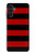 S2638 黒と赤のストライプ Black and Red Striped Samsung Galaxy A13 5G バックケース、フリップケース・カバー