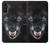 S2823 ブラックウルフ Black Wolf Blue Eyes Face Samsung Galaxy A13 5G バックケース、フリップケース・カバー